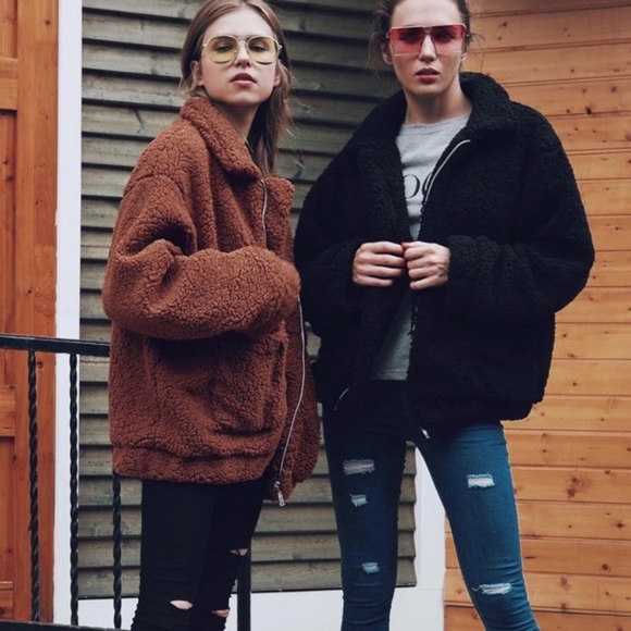 teddy jacket long sleeve women coat faux fur winter warm
Oversized fit camel - Picture 3 of 6